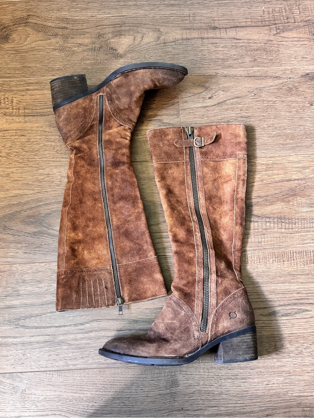 Børn Suede Zip Up Boots Size 9 - Picture 4 of 6